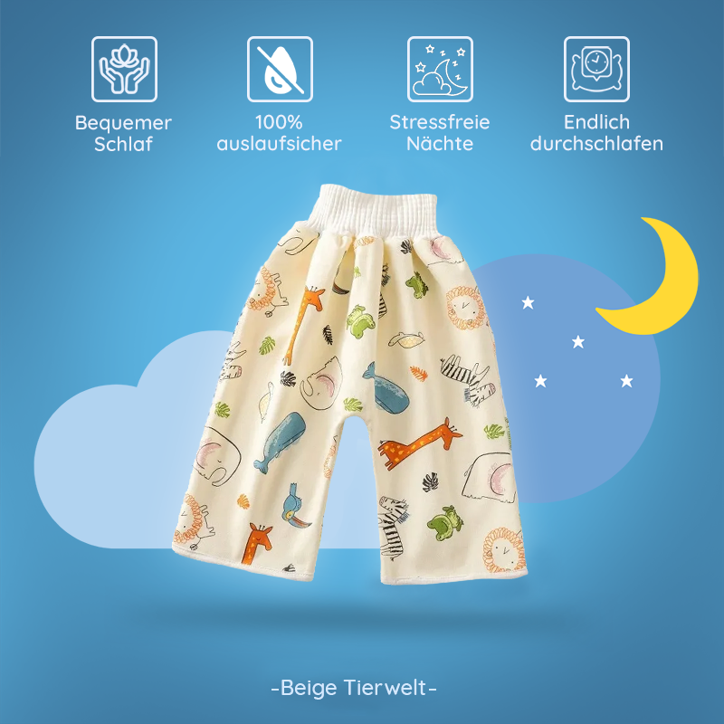 DryQuick® - Auslaufsichere Windelhose/Rock für trockene Nächte