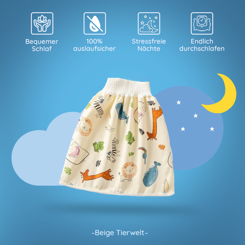 DryQuick® - Auslaufsichere Windelhose/Rock für trockene Nächte