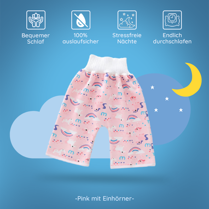 DryQuick® - Auslaufsichere Windelhose/Rock für trockene Nächte