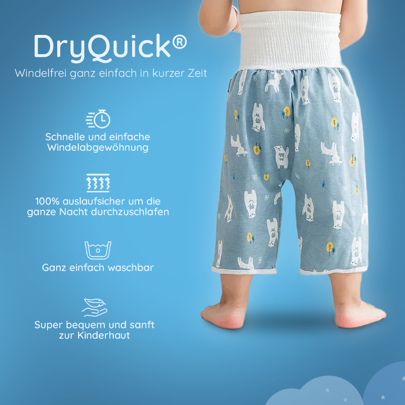 DryQuick® - Auslaufsichere Windelhose/Rock für trockene Nächte