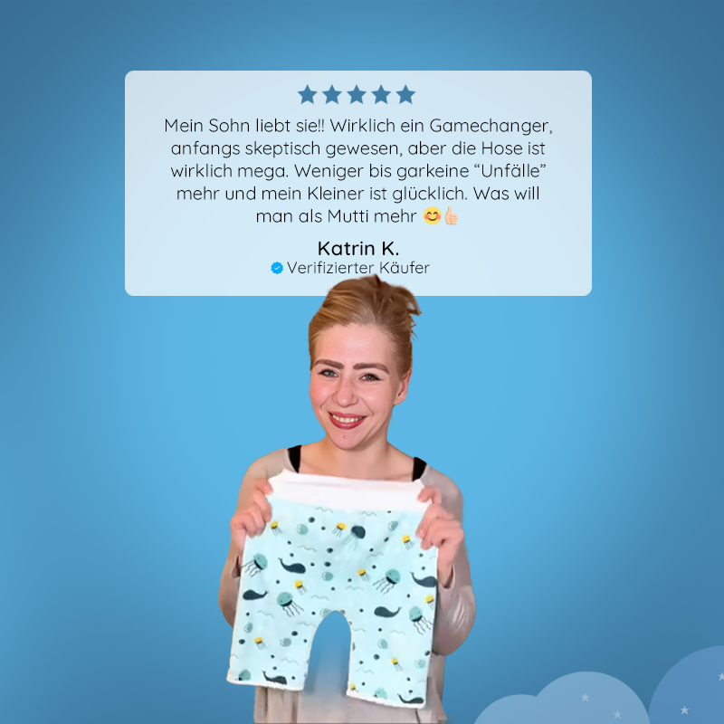 DryQuick® - Auslaufsichere Windelhose/Rock für trockene Nächte